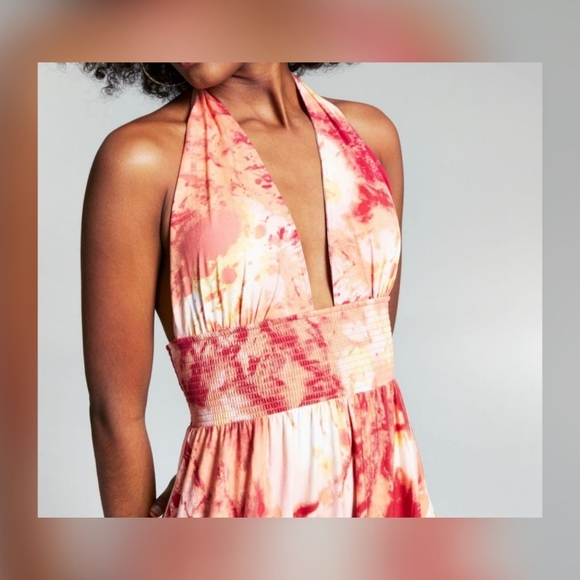 🆕️➕️Misa Hylton 💜 Orange Tie Dye Maxi Dress - Picture 4 of 6